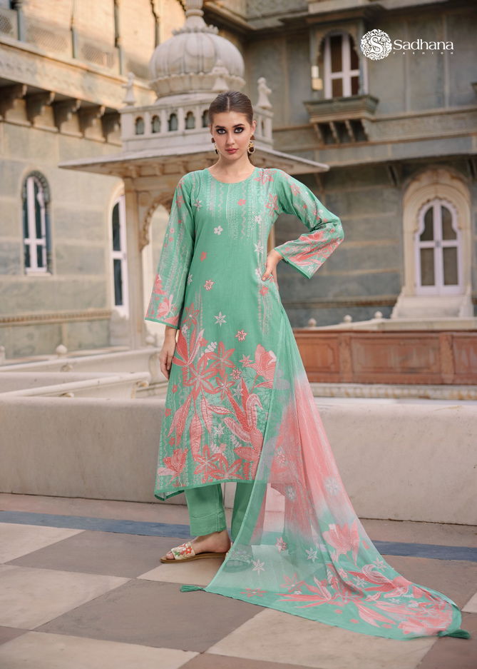 Splendor By Sadhana Khatli Work Printed Cotton Salwar Suits Wholesalers In Delhi